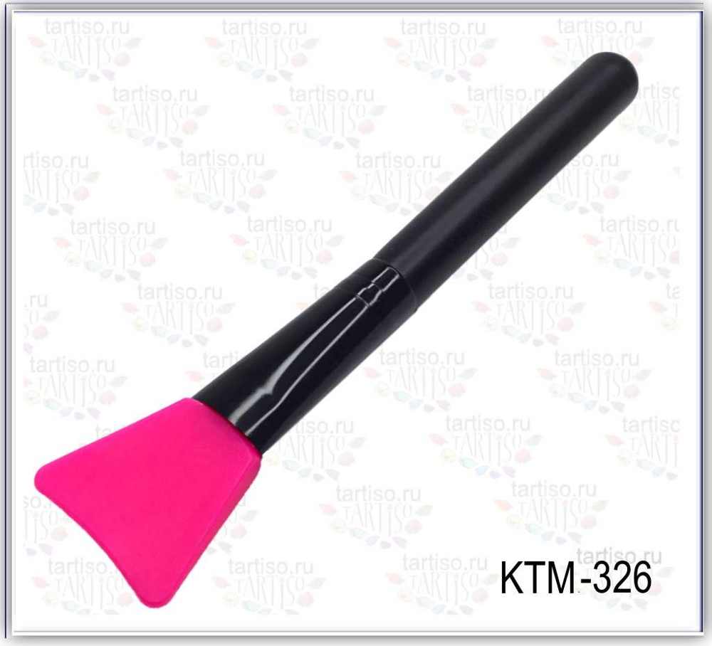 Кисть для маски TARTISO KTM-326, силиконовая, розовая - фото