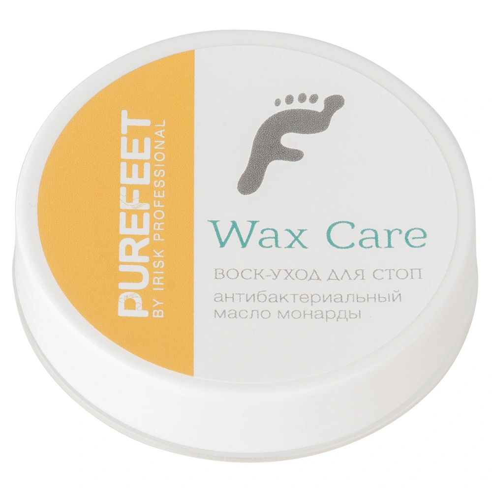 Воск-уход за стопами PureFeet Wax Care, 15 грамм IRISK Y (002 Антибактериальный с эфирным маслом монарды) - фото