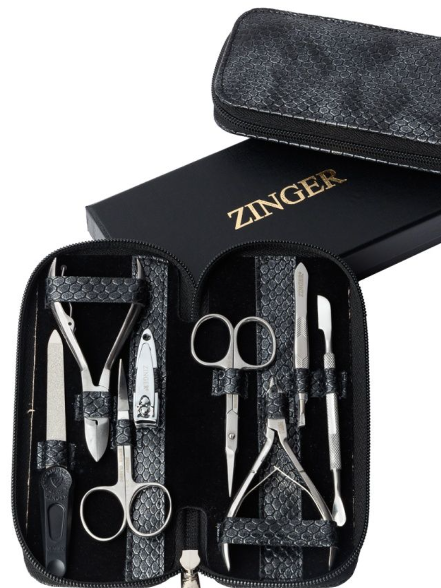 Маникюрный набор Zinger 7106 (8 предметов) ЧЕШУЙКИ - фото
