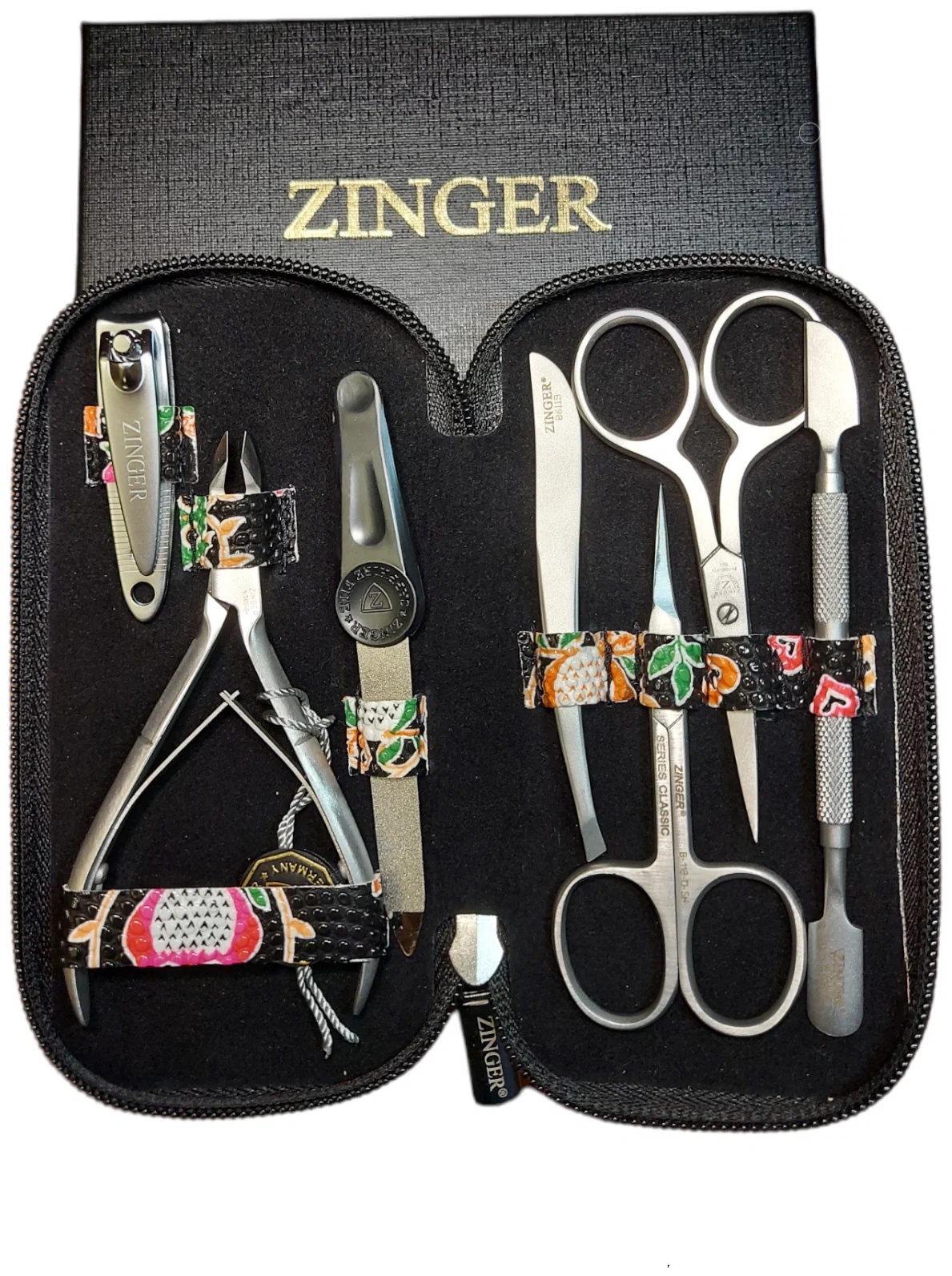 Маникюрный набор Zinger 7105 (7 предметов) СОВА - фото