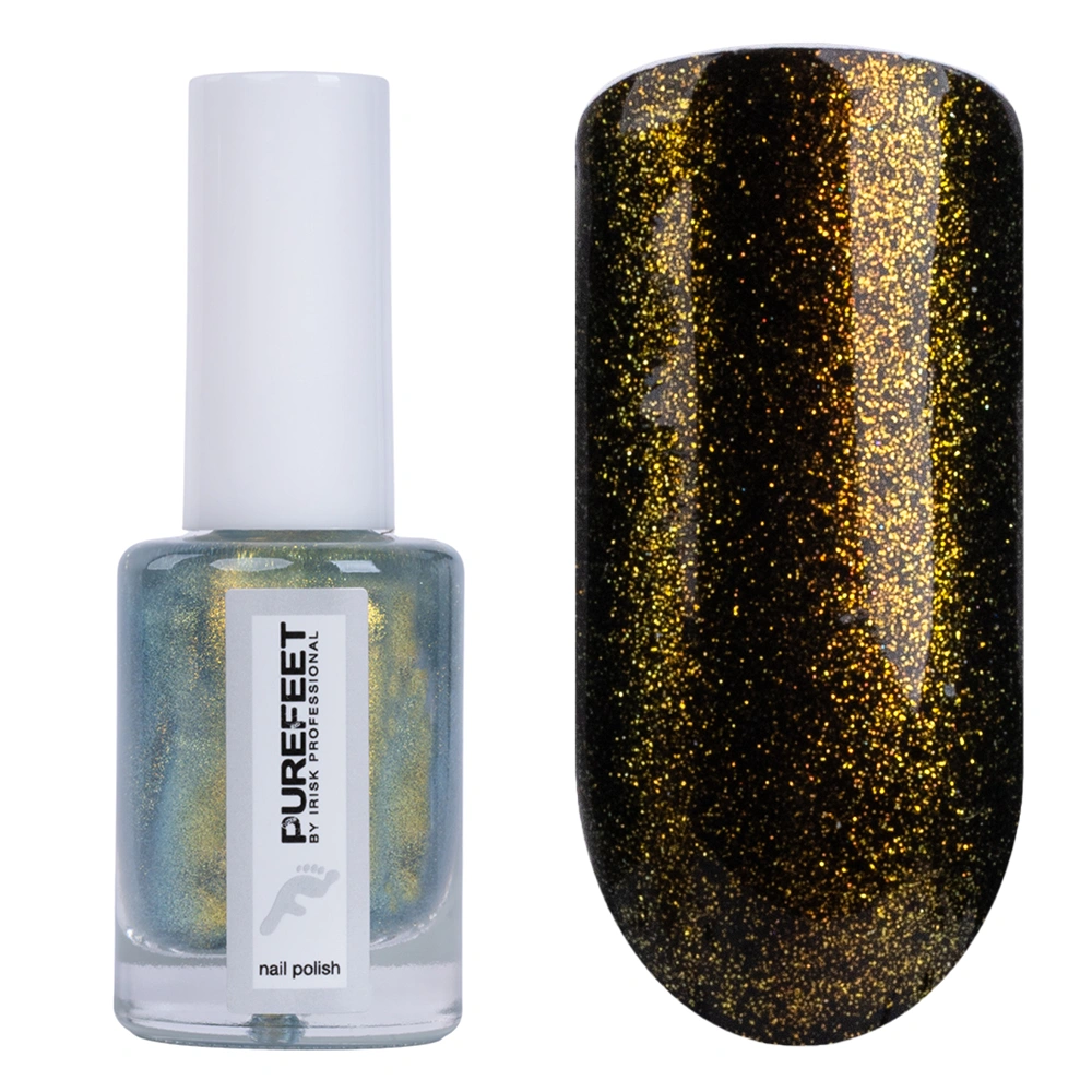 Лаковое покрытие с мерцающим эффектом IRISK Shimmery PureFeet, 10 мл (001) - фото