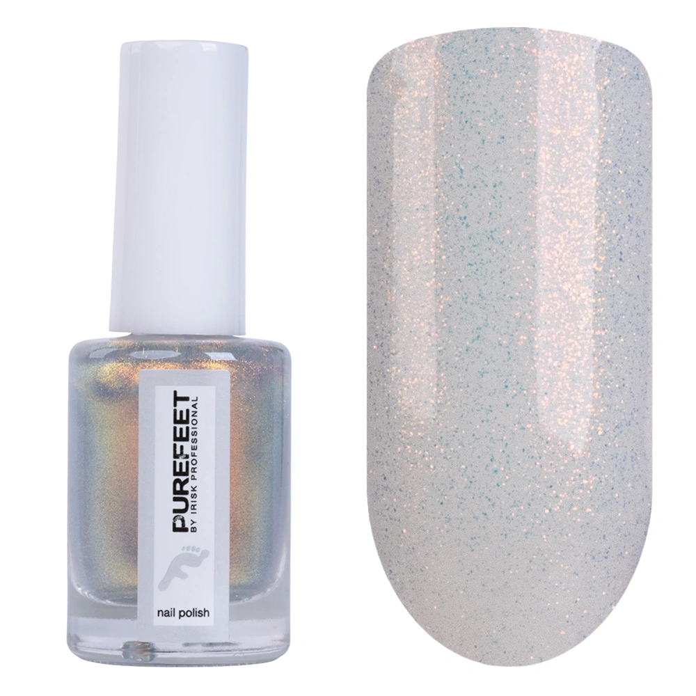 Лаковое покрытие с мерцающим эффектом IRISK Shimmery PureFeet, 10 мл (002) - фото