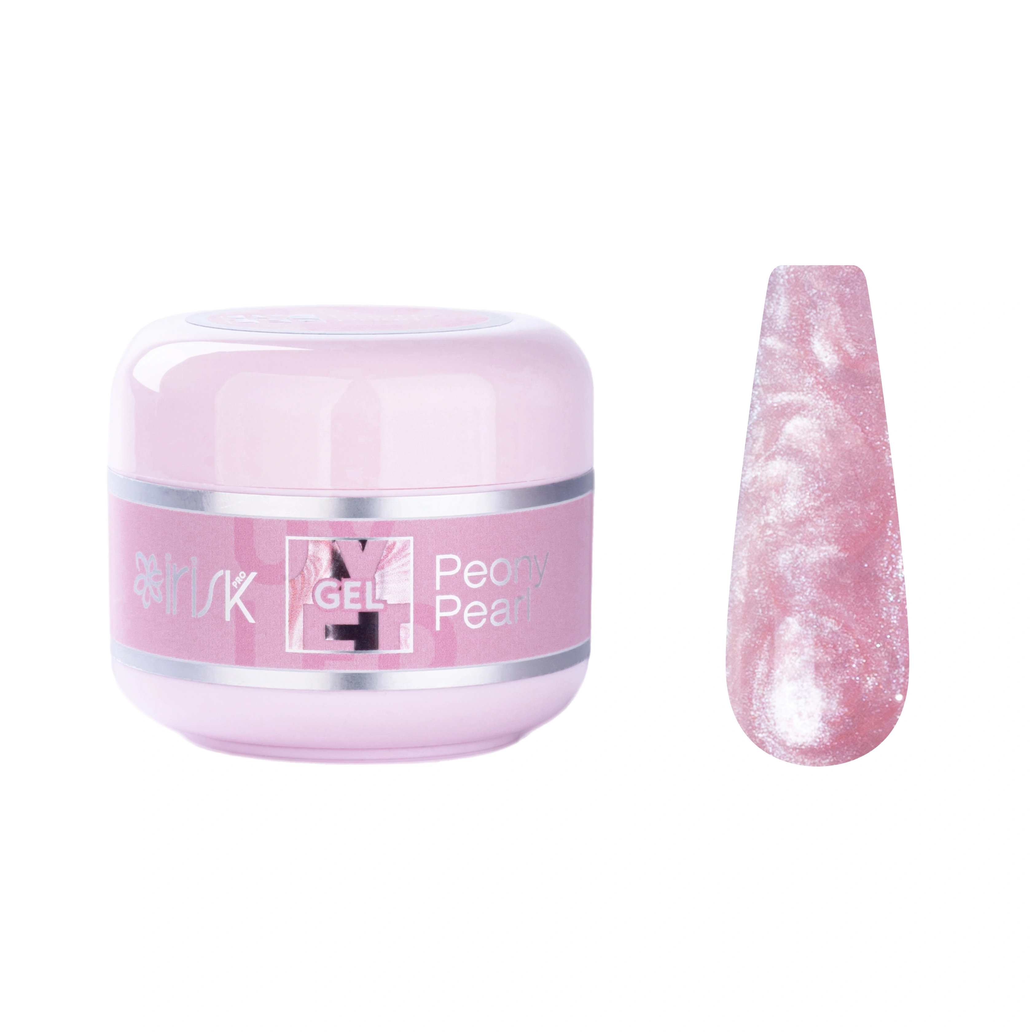 ГЕЛЬ ДЛЯ НАРАЩИВАНИЯ МОДЕЛИРУЮЩИЙ IRISK ABC, 15МЛ (34 Peony Pearl) - фото