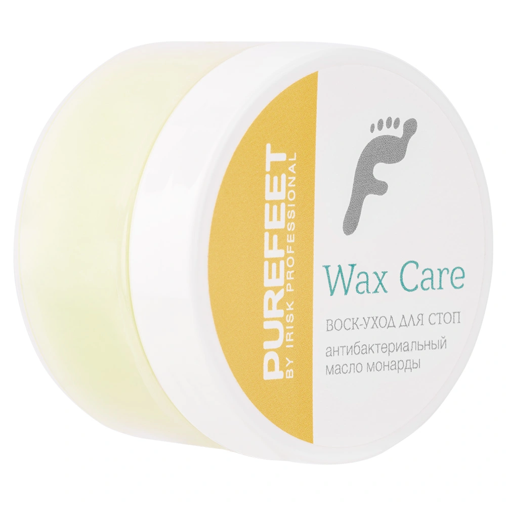 Воск-уход за стопами PureFeet Wax Care, 40 грамм IRISK (002 Антибактериальный с эфирным маслом монарды) - фото