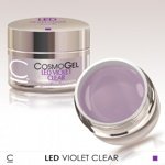 Конструирующий LED гель прозрачный Cosmo LED clear violet 50 мл - фото
