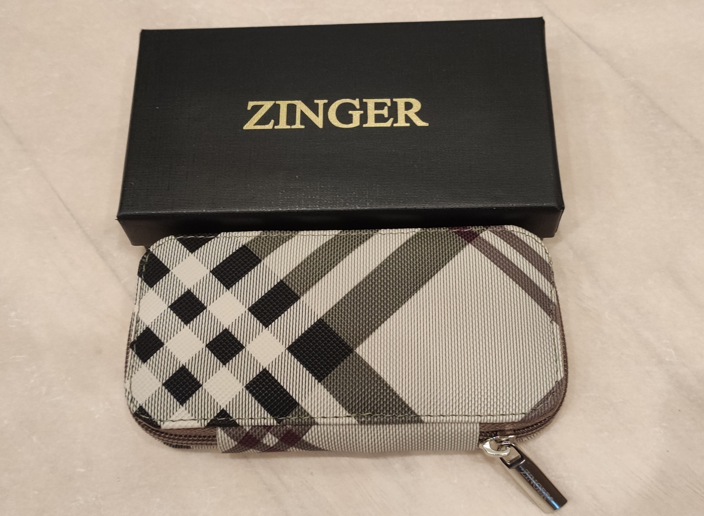 Маникюрный набор Zinger 7105 (7 предметов) КЛЕТКА - фото2