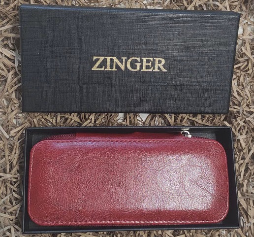 Маникюрный набор Zinger 7106 G (8 предметов) ТЁМНО-КРАСНЫЙ - фото3