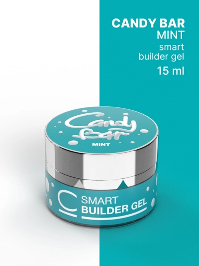 Гель прозрачный COSMO Gel Builder CANDY BAR SMART Mint 15 мл - фото