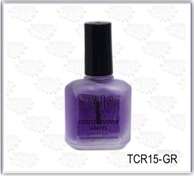 Ремувер для кутикулы с кистью TARTISO Cuticle Remover Grapes, 15мл. - фото