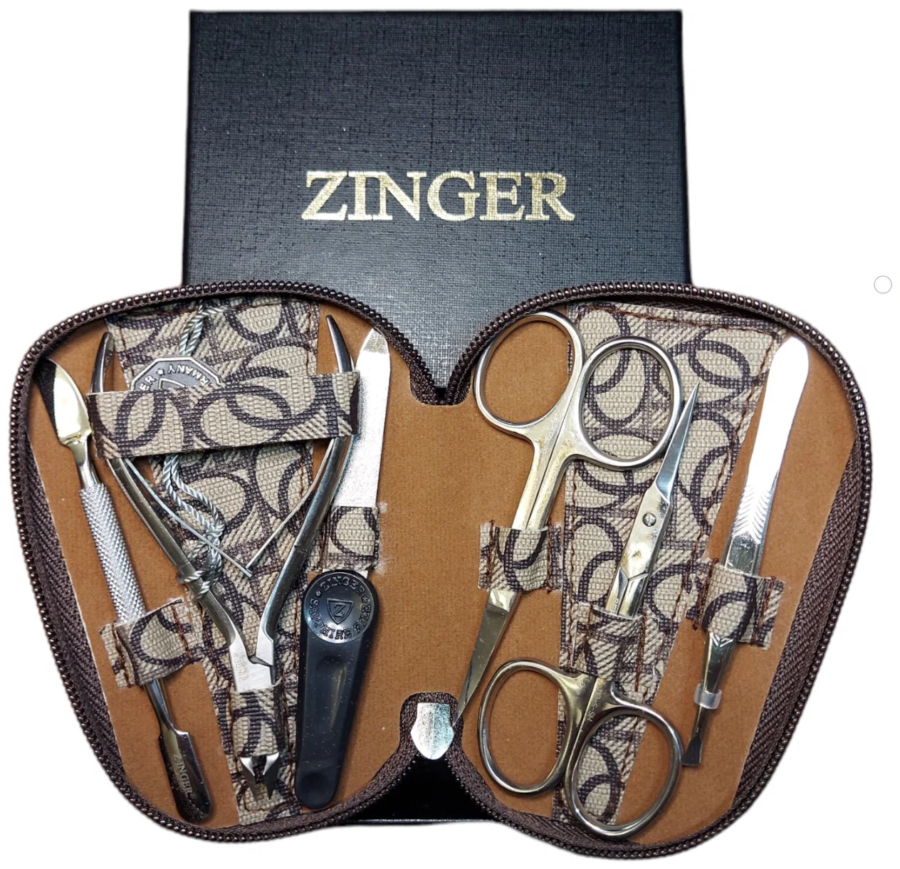 Маникюрный набор Zinger 7103 (6 предметов) КОЛЬЦА - фото